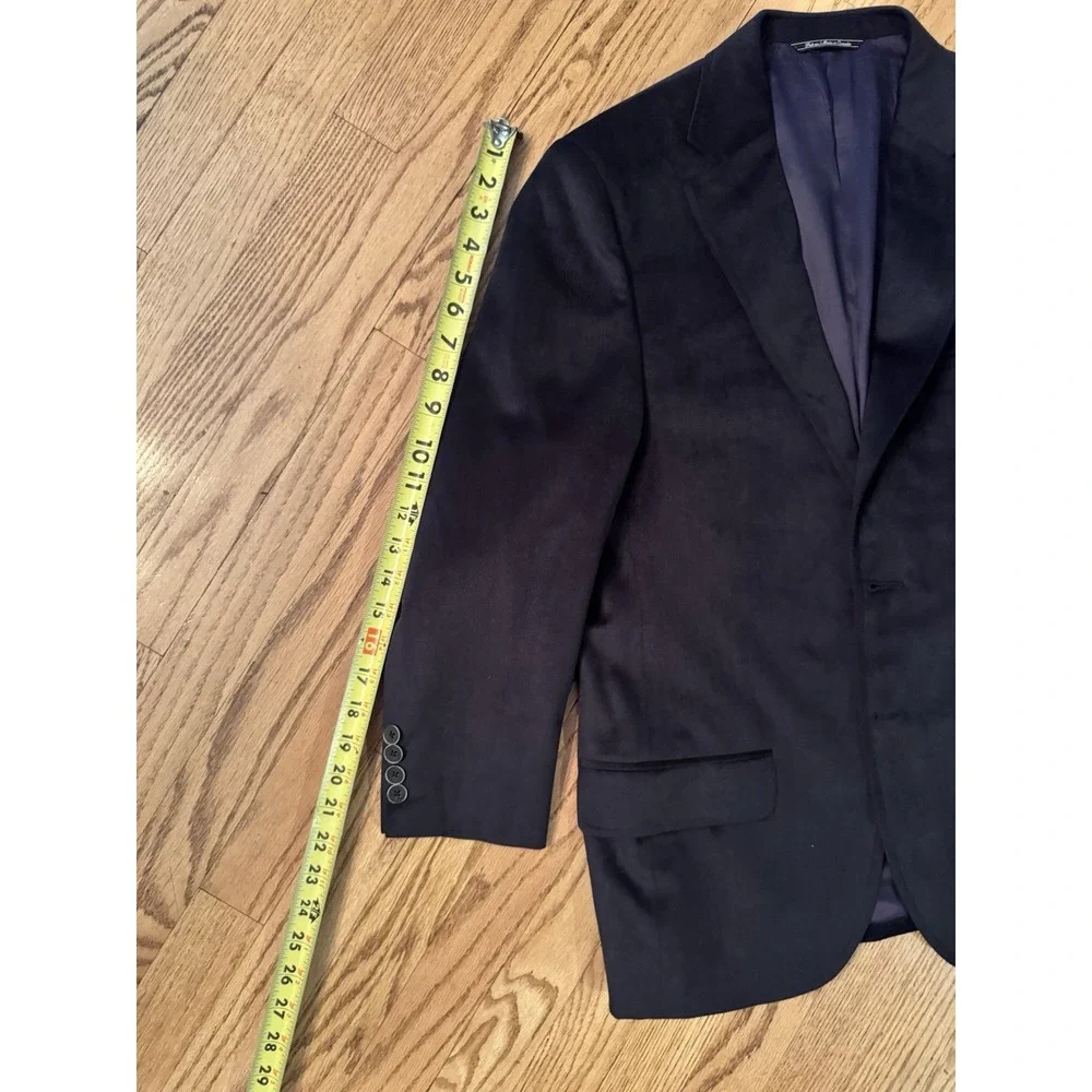 Jack Victor Suede Sport Coat 41R 3/4‎ Sleeve Altered
